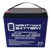 Mighty Max Battery 12V 55AH GEL Replacement Battery for Interstate ASLA0084, ASLA1160 ML55-12GEL371